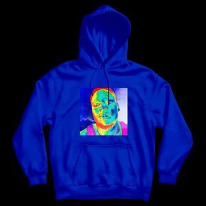 Brockhampton iridescence Jabari hoodie in blue